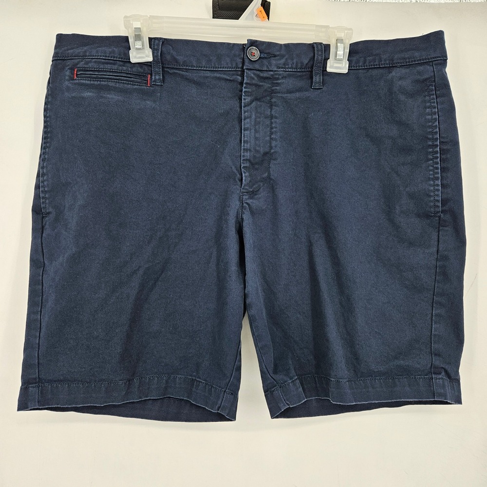 Untuckit Shorts Mens 38 Chino Front Casual Preppy St Vincent Navy‎ Blue